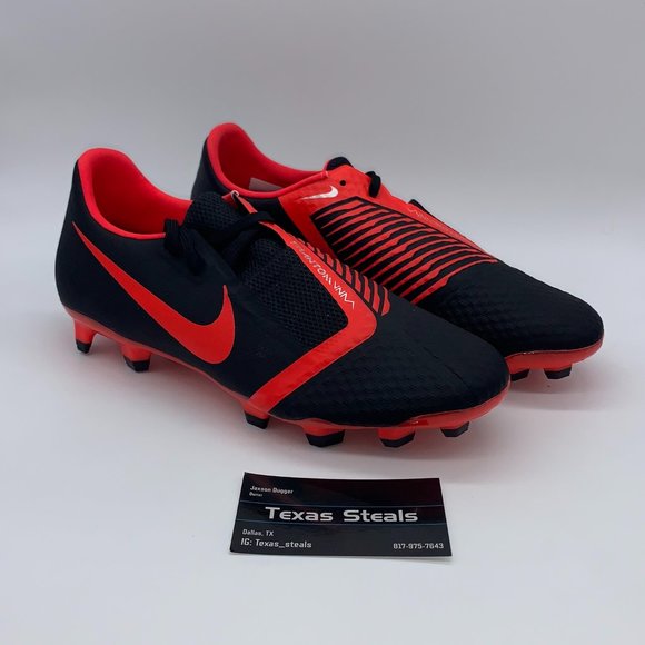 NEW Nike Phantom Academy Black Red Cleats main image 5